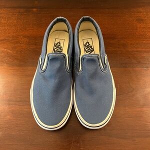 Vans Unisex Slip-on Shoes Blue Size 6.5 (M) 8.0 (W)